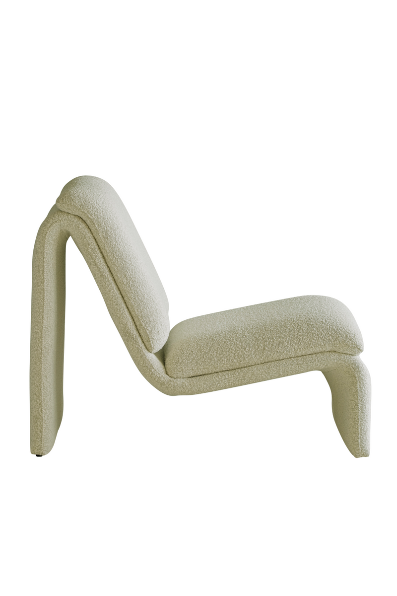 Fauteuil d'appoint bouclé crème | Andrew Martin Diana | Meubleluxe.fr