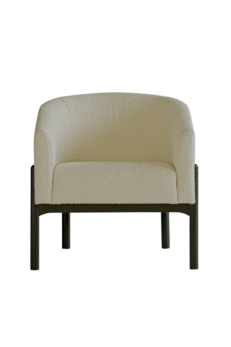 Fauteuil d'appoint bouclé blanc | Andrew Martin Winnie | Meubleluxe.fr