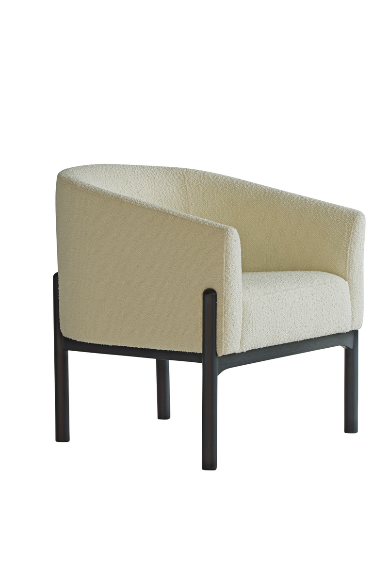 Fauteuil d'appoint bouclé blanc | Andrew Martin Winnie | Meubleluxe.fr