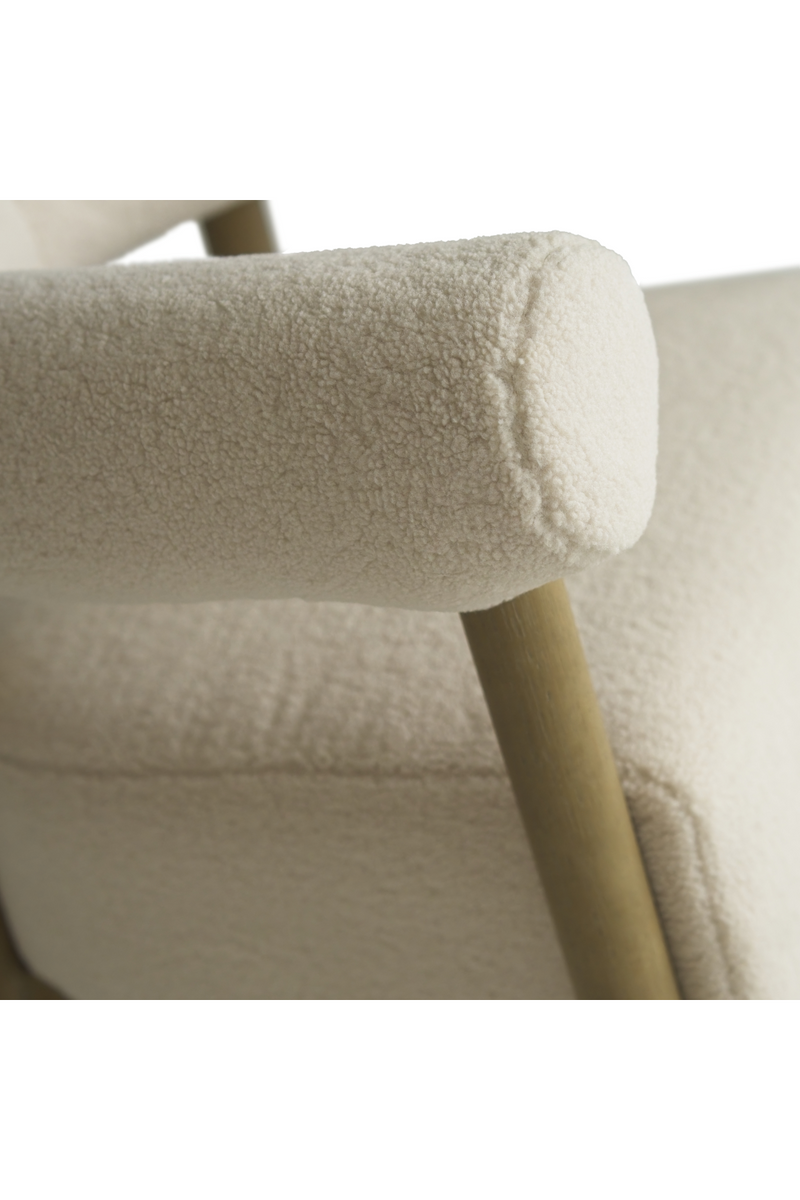 Fauteuil d'appoint molletonné crème | Andrew Martin Rollo | Meubleluxe.fr