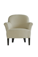 Fauteuil d'appoint en tissu blanc écru | Andrew Martin Victoria | Meubleluxe.fr