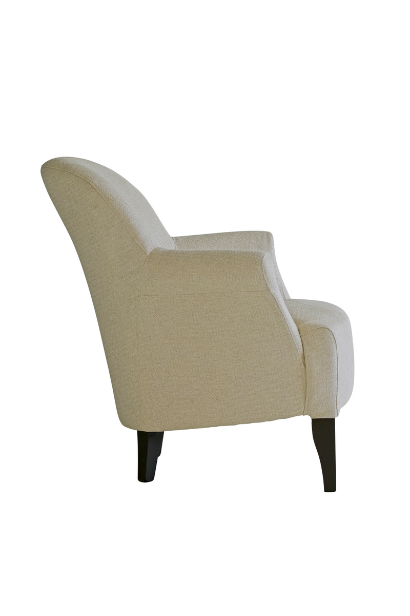 Fauteuil d'appoint en tissu blanc écru | Andrew Martin Victoria | Meubleluxe.fr