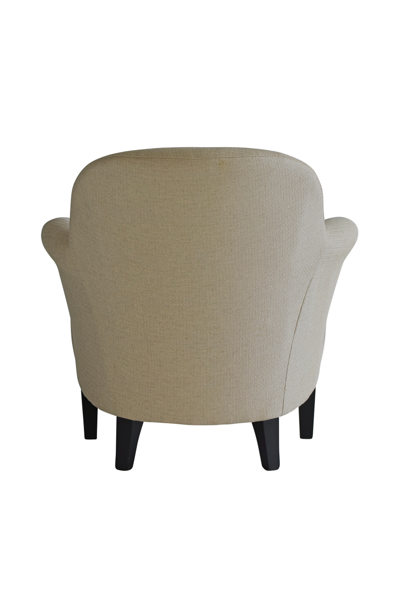 Fauteuil d'appoint en tissu blanc écru | Andrew Martin Victoria | Meubleluxe.fr