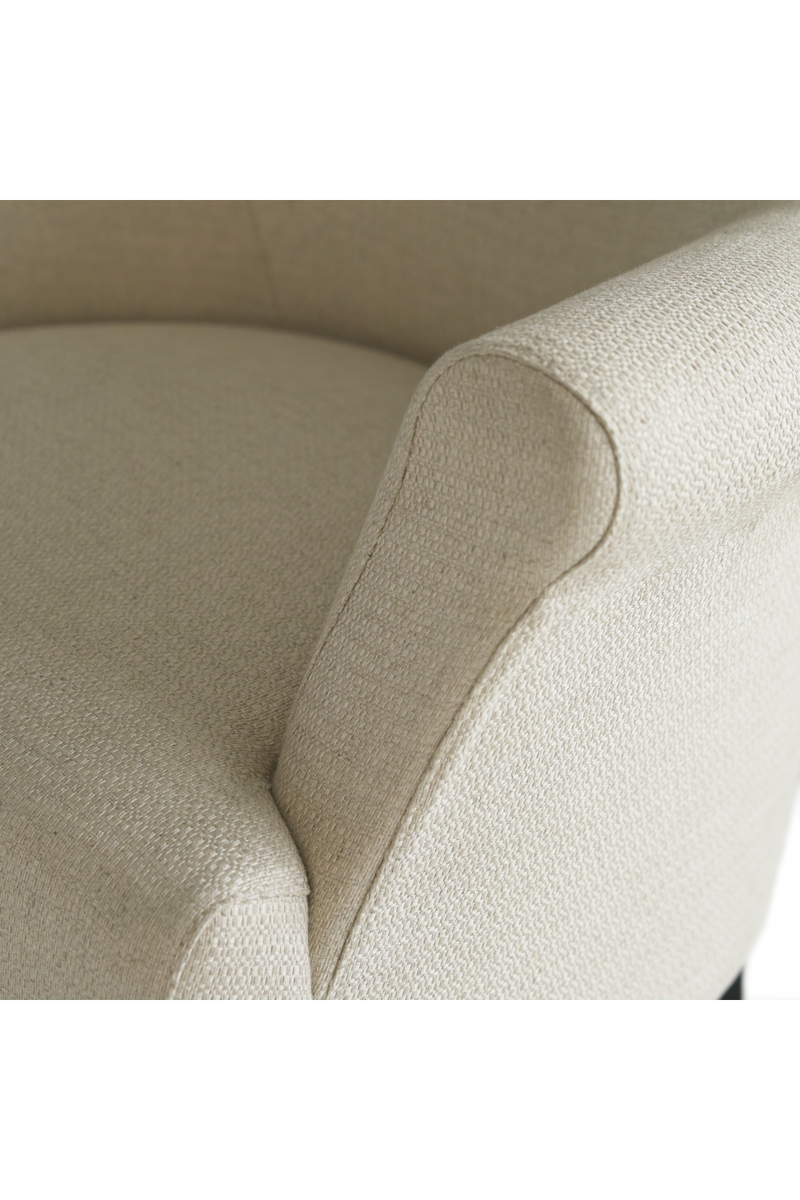 Fauteuil d'appoint en tissu blanc écru | Andrew Martin Victoria | Meubleluxe.fr