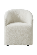 Chaise De Salle A Manger En Jacquard Boucle Blanc | Andrew Martin Alto | OROA.fr