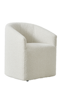 Chaise De Salle A Manger En Jacquard Boucle Blanc | Andrew Martin Alto | OROA.fr