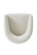 Chaise De Salle A Manger En Jacquard Boucle Blanc | Andrew Martin Alto | OROA.fr