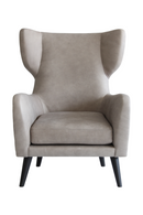 Fauteuil En Cuir Italien Gris | Andrew Martin Felix | OROA.fr