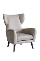 Fauteuil En Cuir Italien Gris | Andrew Martin Felix | OROA.fr