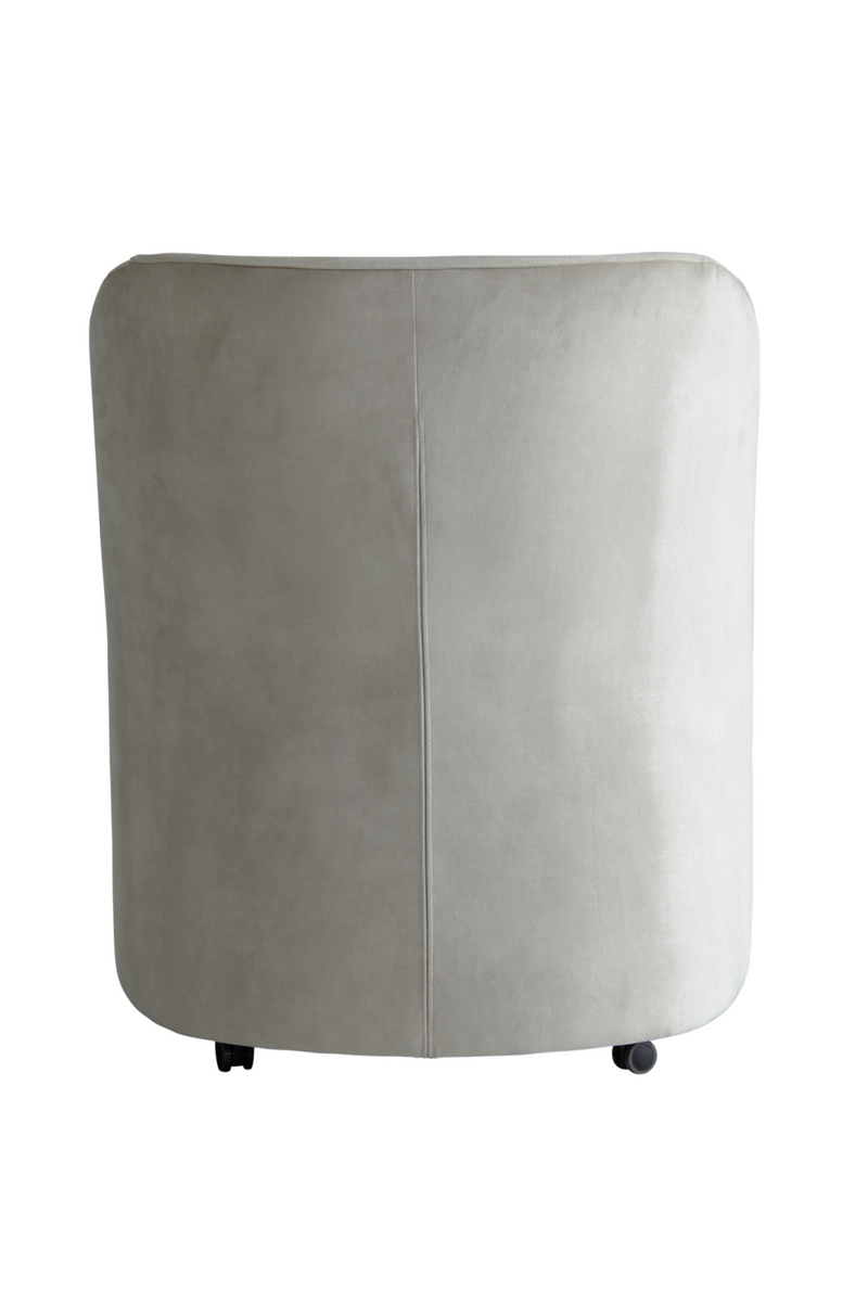 Chaise De Salle A Manger En Velours Gris | Andrew Martin Ferdinand | OROA.fr