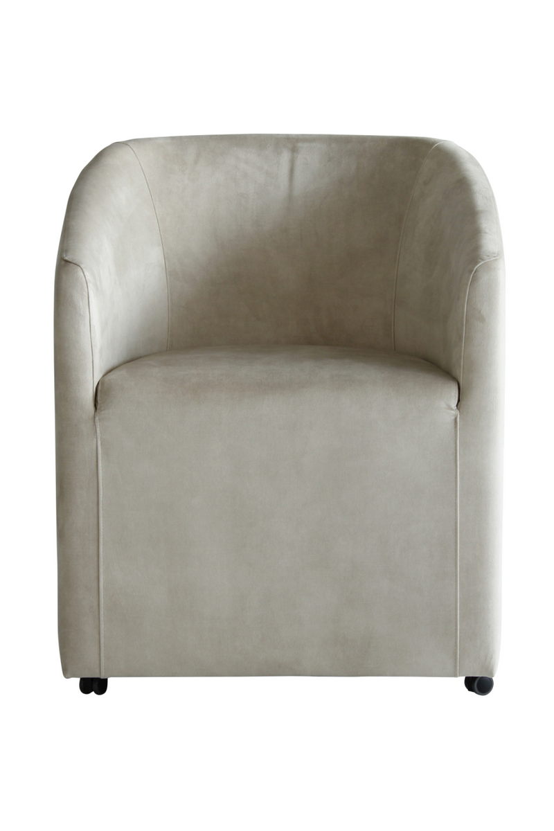 Chaise De Salle A Manger En Velours Gris | Andrew Martin Ferdinand | OROA.fr