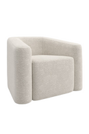 Fauteuil En Bouclette Blanc | Andrew Martin Faye | OROA.fr