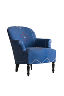 Fauteuil Marocain Bleu | Andrew Martin Victoria | OROA.fr