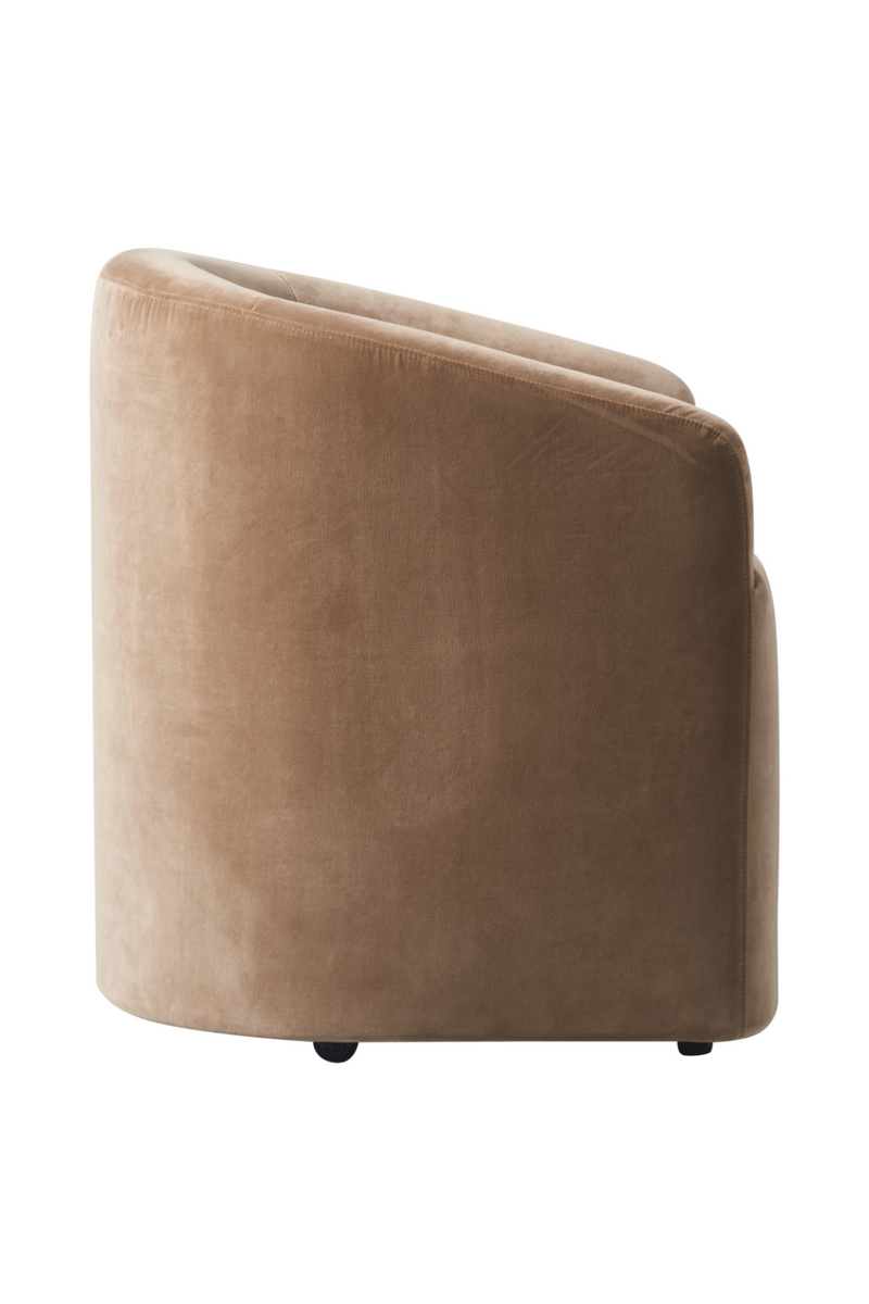 Chaise de salle à manger en velours beige I Andrew Martin Alto | Meubleluxe.fr
