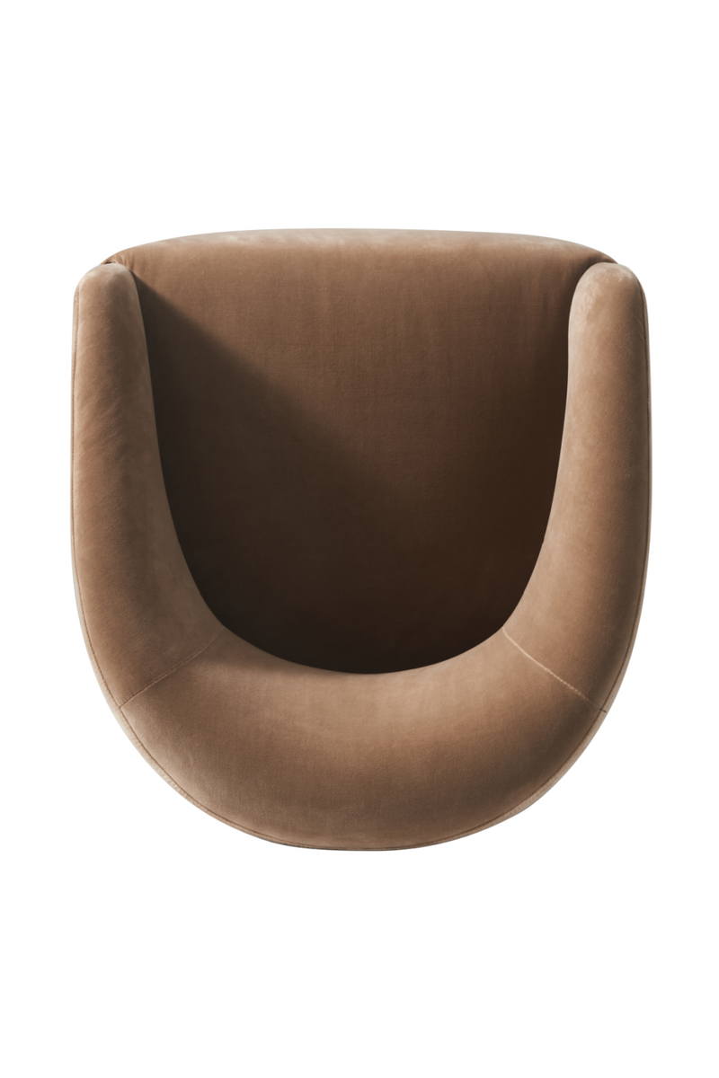 Chaise de salle à manger en velours beige I Andrew Martin Alto | Meubleluxe.fr