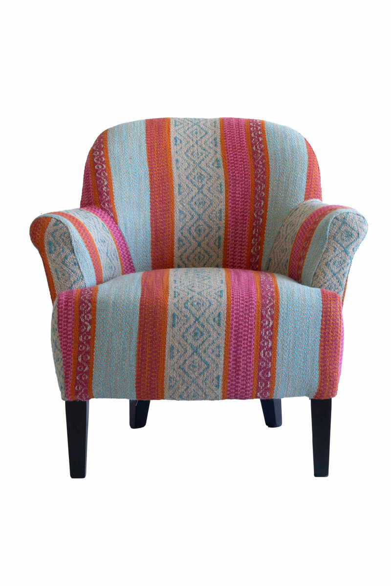 Fauteuil Incurvé En Motif Géométrique | Andrew Martin Victoria | OROA.fr