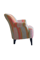 Fauteuil Courbe Rose à Motif Géométrique | Andrew Martin Victoria | OROA.fr