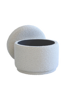 Pouf de Rangement en Bouclé | Andrew Martin Tondu | OROA.fr