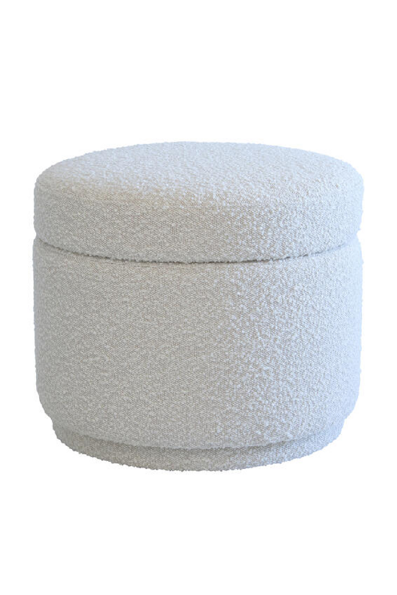Pouf de Rangement en Bouclé | Andrew Martin Tondu | OROA.fr