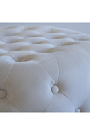 Pouf Rond Capitonné en Velours | Andrew Martin Forte | OROA.fr