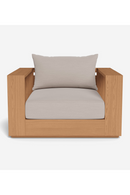 Fauteuil lounge pivotant d'extérieur en teck | Andrew Martin Bora | OROA.fr