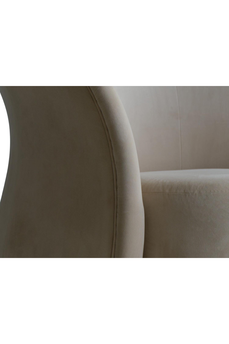 Chaise De Salle A Manger En Velours Gris | Andrew Martin Olori | OROA.fr