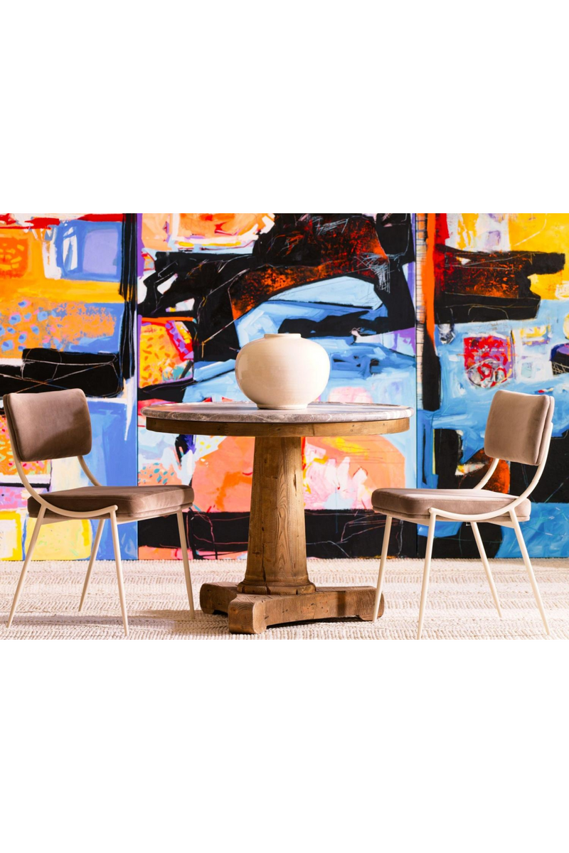 Chaise De Salle A Manger En Bois Rembourrée | Andrew Martin Luna | OROA.fr