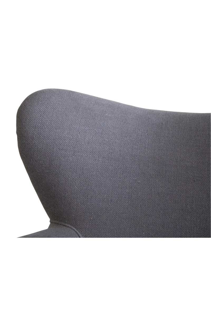 Fauteuil Gris En Lin Clouté | Andrew Martin Scholar | OROA.fr