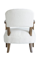 Fauteuil D’appoint En Chenille Blanche | Andrew Martin Gwen | OROA.fr