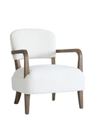 Fauteuil D’appoint En Chenille Blanche | Andrew Martin Gwen | OROA.fr