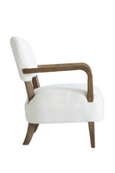 Fauteuil D’appoint En Chenille Blanche | Andrew Martin Gwen | OROA.fr
