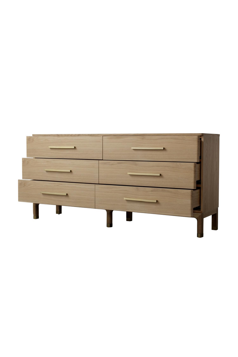 Commode A 6 Tiroirs En Chêne Naturel | Andrew Martin Angelo | OROA.fr