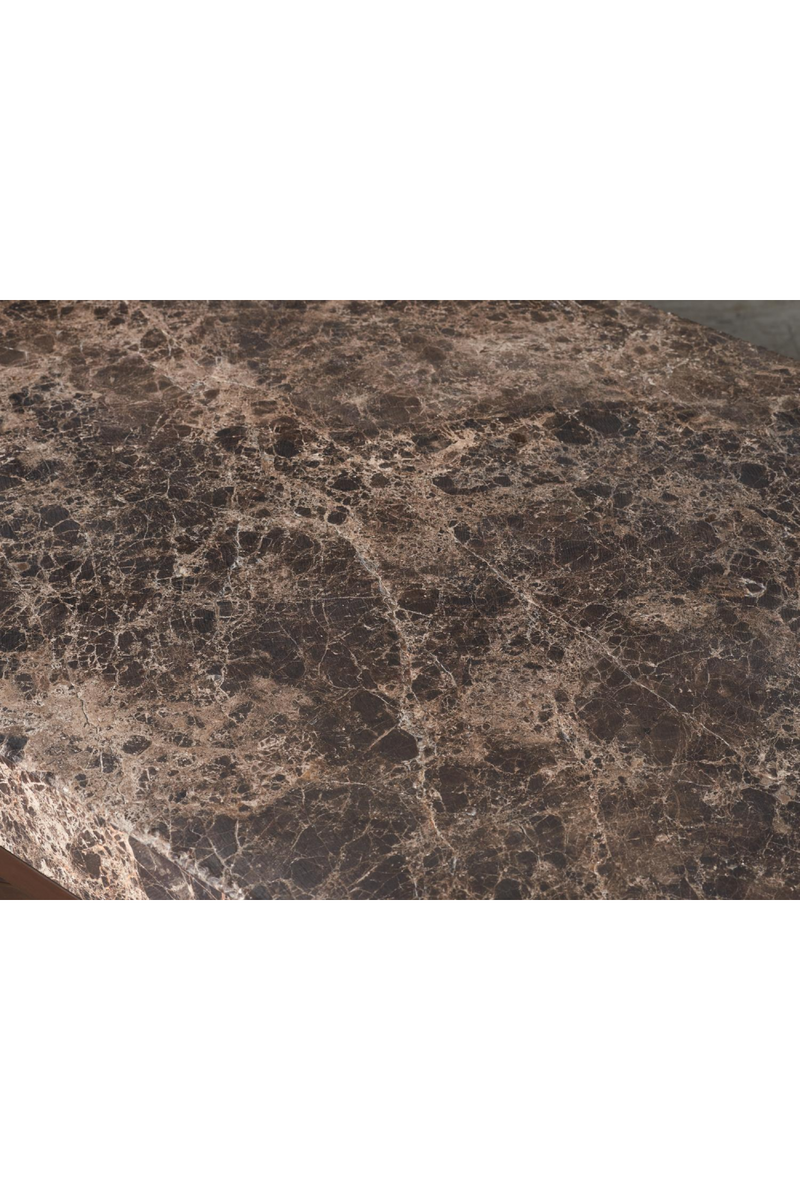 Table Basse En Marbre Brun Foncé | Andrew Martin Giorgio | OROA.fr