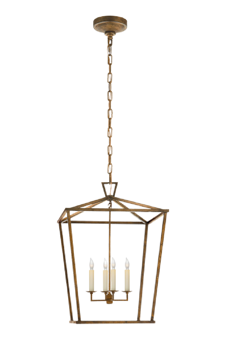 Lanterne suspension doré | Andrew Martin Darlana M | Meubleluxe.fr