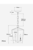 Lanterne suspension doré | Andrew Martin Darlana XS | Meubleluxe.fr