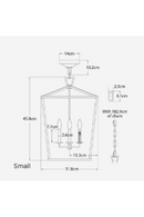 Lanterne suspension en métal noir | Andrew Martin Darlana XS | Meubleluxe.fr