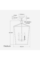 Lanterne suspension en métal noir | Andrew Martin Darlana XS | Meubleluxe.fr