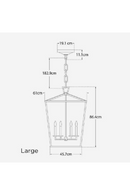 Lanterne suspension en métal noir | Andrew Martin Darlana XS | Meubleluxe.fr