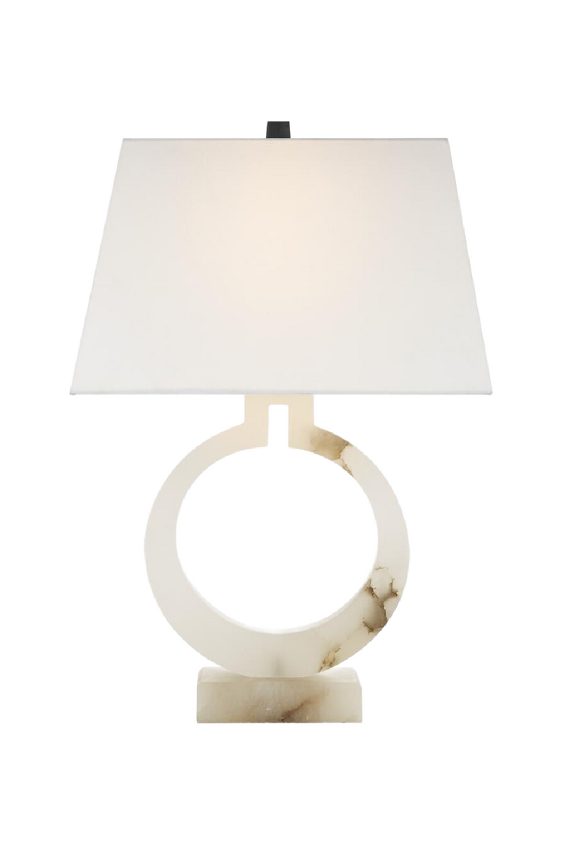 Lampe de Table à Anneau en Albâtre | Andrew Martin Ring Form | OROA.fr