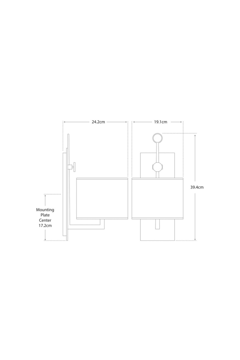 Applique Murale en Lin Blanc | Andrew Martin Aspen