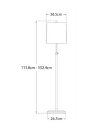 Lampadaire Avec Abat-jour en Lin | Andrew Martin Bryant | OROA.fr