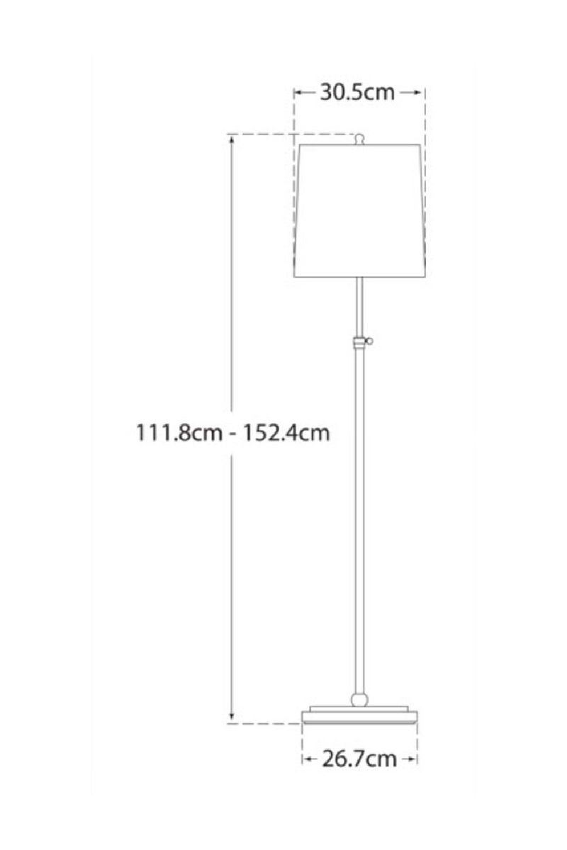 Lampadaire Avec Abat-jour en Lin | Andrew Martin Bryant | OROA.fr