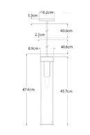 Suspension à Tube en Verre Craquelé | Andrew Martin Liaison | OROA.fr