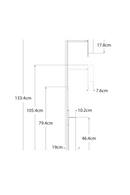 Lampadaire A Base En Marbre Blanc | Andrew Martin Alma | OROA.fr