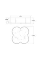 Plafonnier en Forme de Trèfle | Andrew Martin Basil | OROA.fr