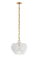 Lustre à Disques en Verre Givré | Andrew Martin Loire | OROA.fr