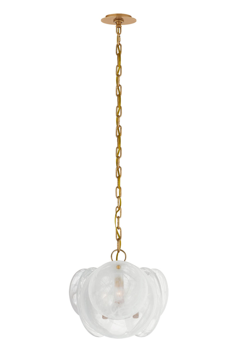 Lustre à Disques en Verre Givré | Andrew Martin Loire | OROA.fr