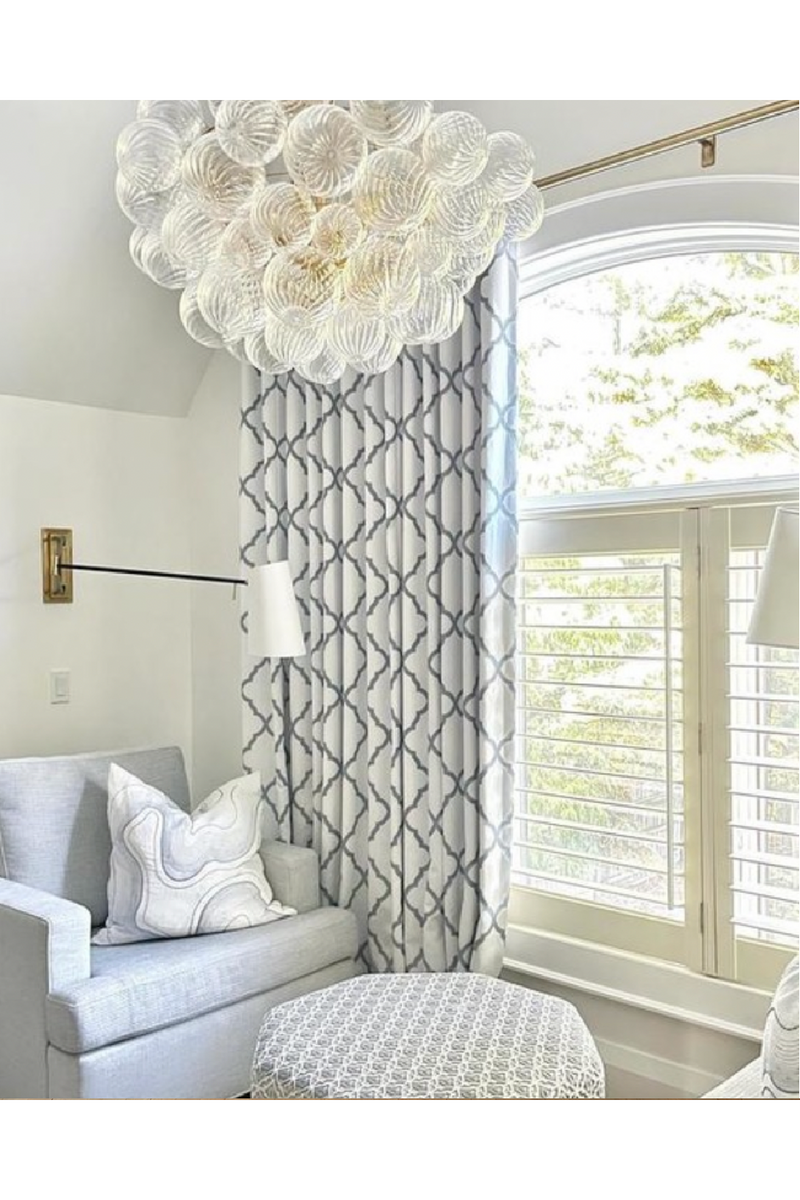 Lustre à Sphères en Verre Tourbillonné | Andrew Martin Talia | OROA.fr