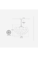 Lustre à Sphères en Verre Tourbillonné | Andrew Martin Talia | OROA.fr