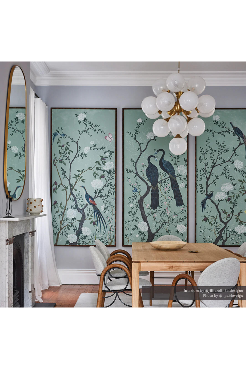 Lustre à Sphères de Verre à Plusieurs Niveaux | Andrew Martin Cristol